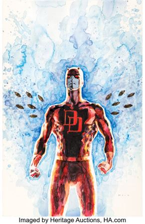 David Mack Daredevil: End of Days #8 Variant Cover Original Art (Marvel, 2012)