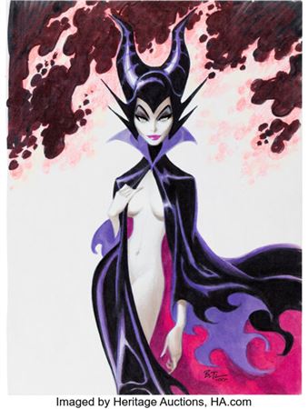 Bruce Timm - Maleficent Specialty Illustration Original Art (2000)