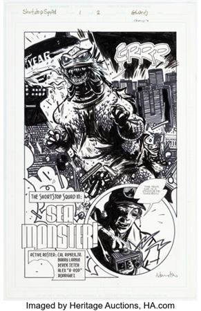 Sample artwork by Tommy Edwards (20th century), known for illustration, comics - View similar artists and auction records