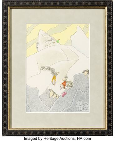 Sngle Panel Gag Cartoon Illustration Original Art (undated).