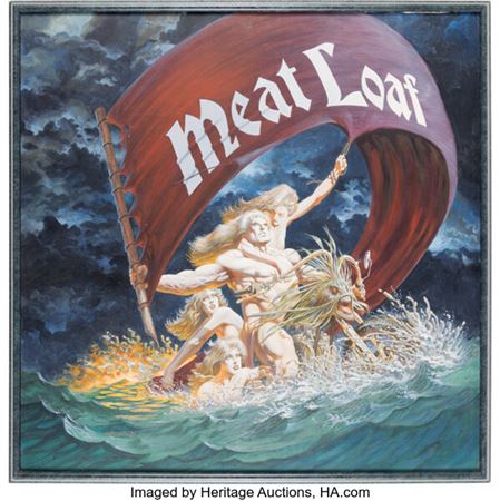 eat Loaf "Dead Ringer" Final Album Cover Painting Original Art (Epic, 1981).