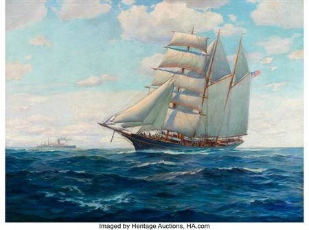 American Yacht with Barkentine Rig