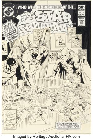 Rich Buckler and Dick Giordano All-Star Squadron #1 Cover Original Art (DC, 1981)