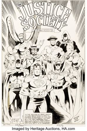 Sample artwork by Joe Staton (Born 1948), known for illustration-comics - View similar artists and auction records