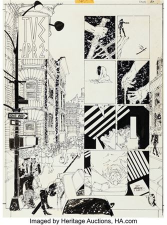 Frank Miller Elektra Lives Again Story Page 6 Original Art (Epic, 1990)