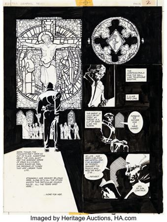 Frank Miller Elektra Lives Again Story Page 2 Original Art (Marvel/Epic, 1990) by Frank Miller - Auction record, sale price, and art valuation. Compare with similar artists and explore comparable artworks.