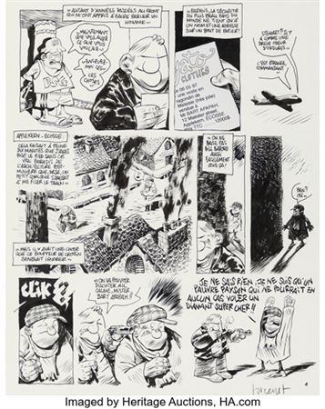 Manu Larcenet Bill Baroud Story Page 4 Original Art (Fluide Glacial, c. 2000)