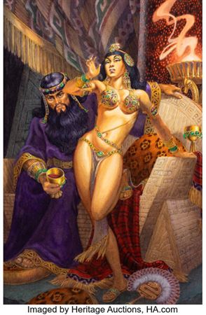 Sample artwork by George Barr (1937 - 2025), known for science fiction illustration, fantasy - View similar artists and auction records