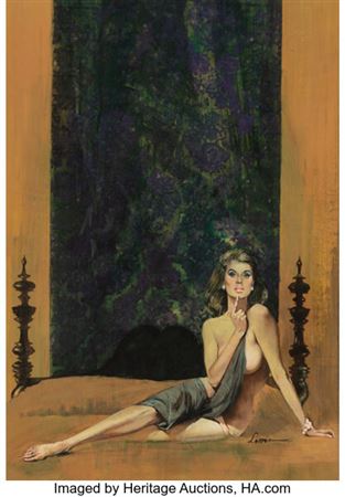 The Mistress, Carter Brown paperback cover by Ron Lesser - Auction record, sale price, and art valuation. Compare with similar artists and explore comparable artworks.