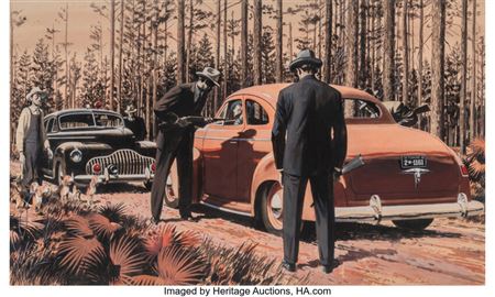 Bagle with a Badge, The Saturday Evening Post interior, 1947