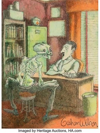 Sample artwork by Gahan Allen Wilson (1930 - 2019), known for magazine cartoon drawing - View similar artists and auction records