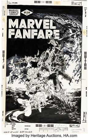 Marvel Fanfare #2 Man-Spider First Appearance Cover Original Art (Marvel, 1982) by Michael Golden - Auction record, sale price, and art valuation. Compare with similar artists and explore comparable artworks.