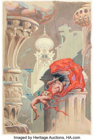 The Prince of Peril Paperback Cover Original Art (Ace Books, 1963)....