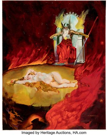 Sacrifice to Odin Painting Original Art (Earth-Art Graphics, 1977).... by Esteban Maroto - Auction record, sale price, and art valuation. Compare with similar artists and explore comparable artworks.