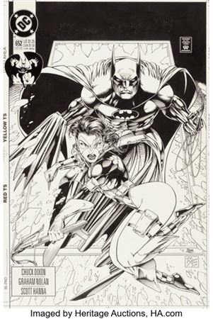 Travis Charest and Ray McCarthy Detective Comics #652 Cover Original Art (DC, 1992)....