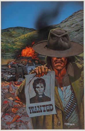 Glenn Fabry Preacher #2 Cover Painting Original Art (DC/Vertigo, 1995)....