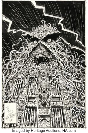 Sample artwork by Steve Bissette (Born 1955), known for comic book illustration-horror themes - View similar artists and auction records