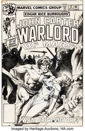 Ernie Colón and Rudy Nebres John Carter Warlord of Mars #17 Cover Original Art (Marvel, 1978). ... by Ernie (Sierra) Colon - Auction record, sale price, and art valuation. Compare with similar artists and explore comparable artworks.