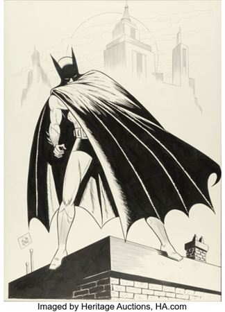 Bob Kane - Batman Oversized Illustration Original Art (c. 1970s).... by Bob (Kahn) Kane - Auction record, sale price, and art valuation. Compare with similar artists and explore comparable artworks.