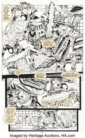 Andy Kubert and Mark Pennington X-Men #22 Psylocke Story Page 5 Original Art (Marvel, 1993)....