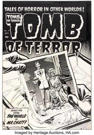Howard Nostrand Tomb of Terror / Thrills of Tomorrow #17 Cover Original Art (Harvey, 1954).... by Howard Nostrand - Auction record, sale price, and art valuation. Compare with similar artists and explore comparable artworks.