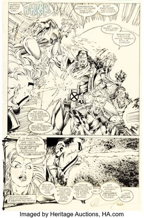 Whilce Portacio and Art Thibert The Uncanny X-Men #283 Bishop First Full Appearance Issue Story Page 6 Original Ar... by Whilce Portacio - Auction record, sale price, and art valuation. Compare with similar artists and explore comparable artworks.