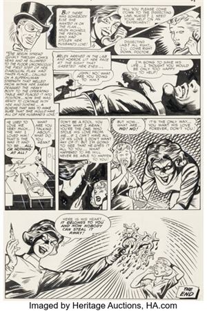 Tom Feelings Mister Mystery #14 Story Page 4 Original Art (Stanley Morse, 1953)....