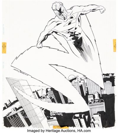 Stuart Immonen and José Marzán Jr. Adventures of Superman #549 Cover Original Art (DC, 1997)....