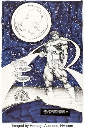 Stephen Platt Marc Spector: Moon Knight #60 Splash Page 22 Original Art (Marvel, 1994)....
