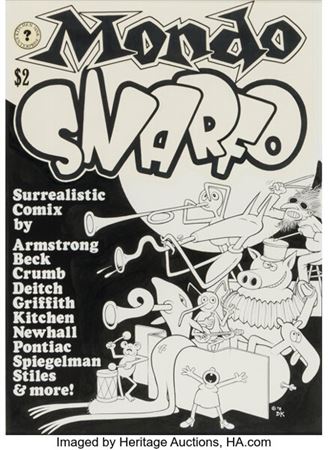 Denis Kitchen Mondo Snarfo Cover Original Art (Kitchen Sink Press, 1978)....