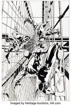 Mike Deodato Jr. The Amazing Spider-Man #512 "Sins Past" Cover Original Art (Marvel, 2004)....