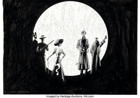 Kevin O'Neill The League of Extraordinary Gentlemen, Volume 1: The Absolute Edition Endpapers Illustration Origina...