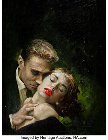 Sample artwork by George Ziel (1914 - 1982), known for book cover art-show girl images, holocaust themes, painting, sketches - View similar artists and auction records