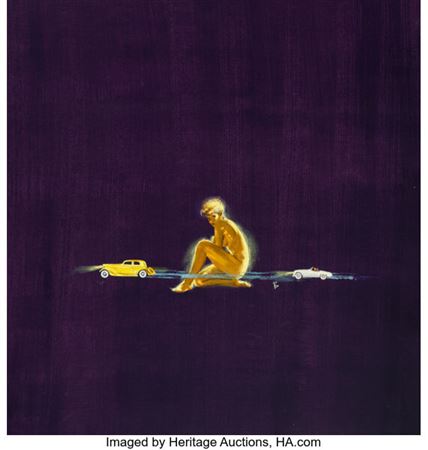 Sample artwork by Barye Phillips (1924 - 1969), known for paperback cover illustration - View similar artists and auction records