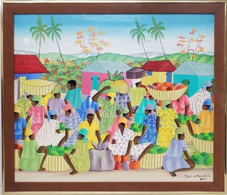 Haitian Market Scene