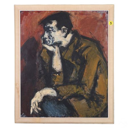 Portrait of a Poet by Gyula Konfar - Auction record, sale price, and art valuation. Compare with similar artists and explore comparable artworks.