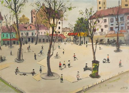 Afternoon in the City Garden