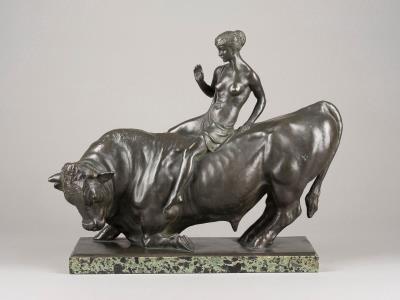 Europe on the Bull by Gustav Adolf Daumiller - Auction record, sale price, and art valuation. Compare with similar artists and explore comparable artworks.