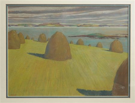 Clare Island from Foynes, Co Limerick on the River Shannon 1929