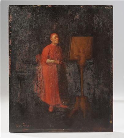 Cardinal with a Violin