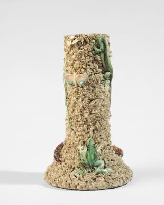 Palissy ware vase