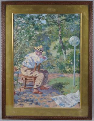 The Thinker by Nestor Outer - Auction record, sale price, and art valuation. Compare with similar artists and explore comparable artworks.