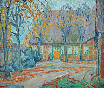 Sample artwork by August Blunck (1858 - 1946), known for impressionist painting, architecture, teaching, stained-glass designer - View similar artists and auction records
