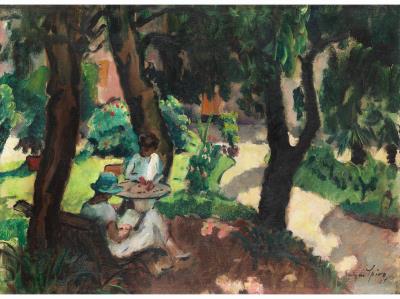 HOURS OF SUFFERING IN THE GARDEN, 1925