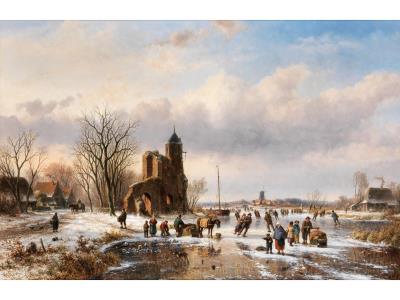 SKATERS AT A CASTLE RUIN