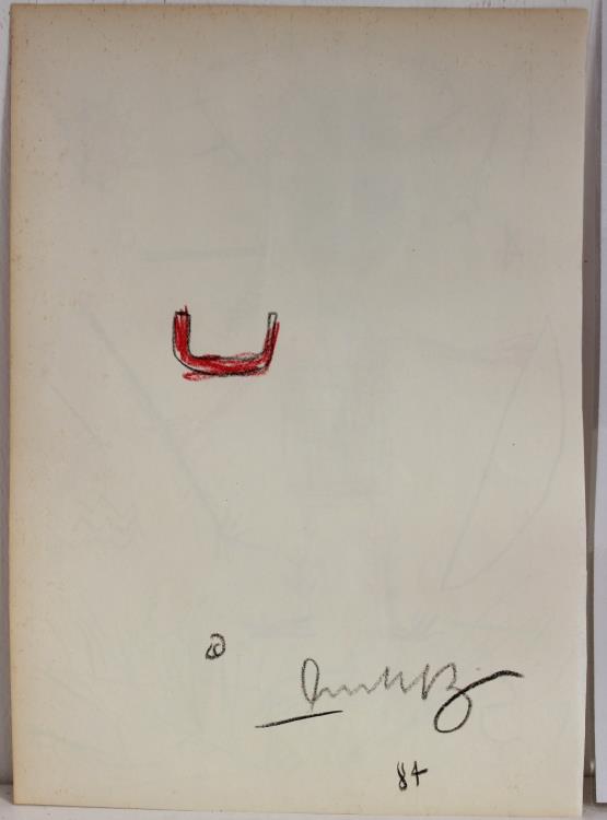 Untitled - auctioned 06/13/2025 - Jean-Michel Basquiat signature example for authentication verification from auction lot 8625837