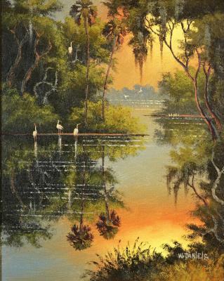 Early Florida Highwayman by Willie Daniels - Auction record, sale price, and art valuation. Compare with similar artists and explore comparable artworks.