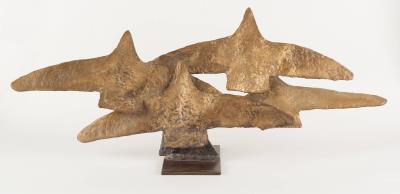 Flight of seagulls