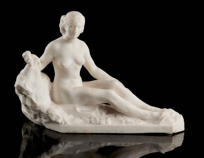 Young Nude Woman at the Rock