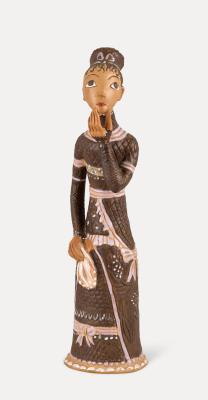 Standing woman with scarf